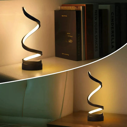 Modern and Elegant LED Spiral Table Lamp