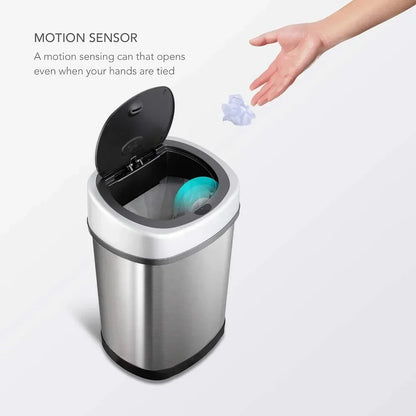 Automatic Touchless Infrared Motion Sensor Trash Can Combo Set