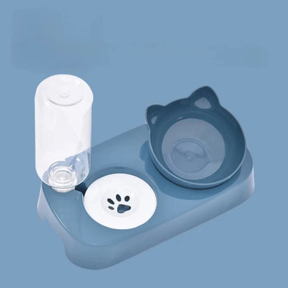 Cat Bowl Automatic Feeder Water Dispenser