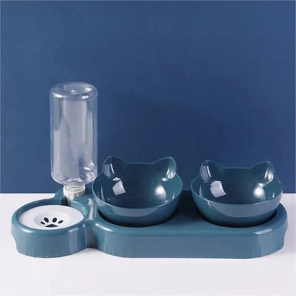 Cat Bowl Automatic Feeder Water Dispenser