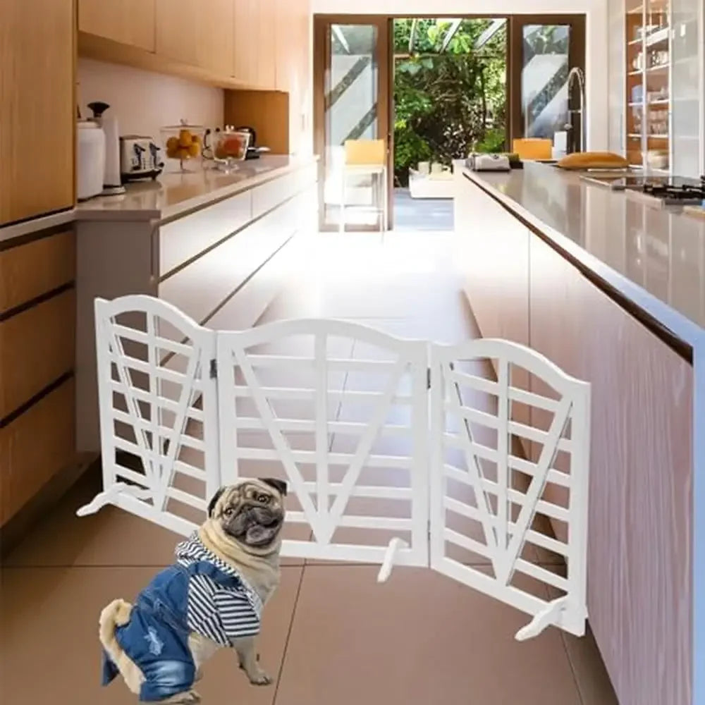 Freestanding Decorative Foldable Pet Barrier