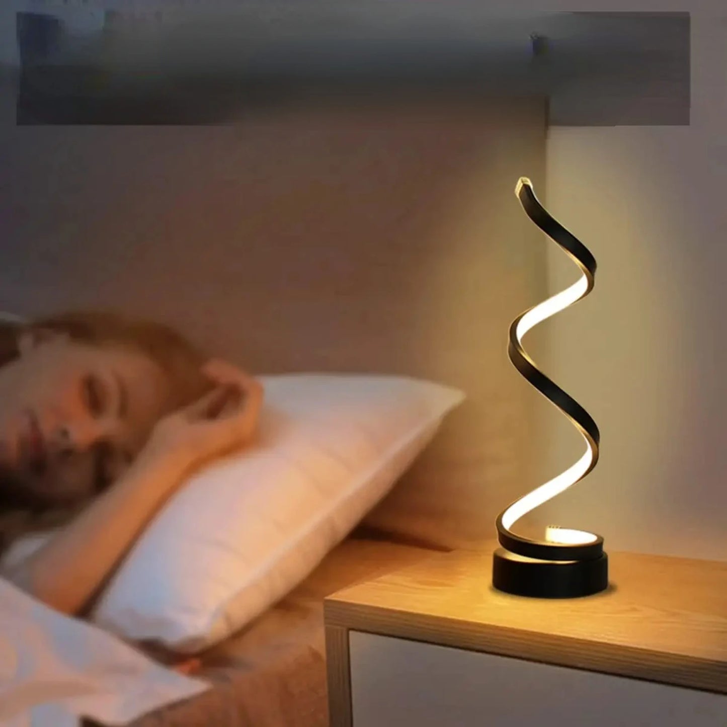 Modern and Elegant LED Spiral Table Lamp