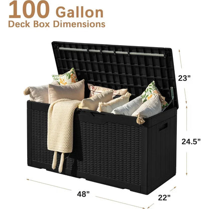 Large Lockable Storage Bench