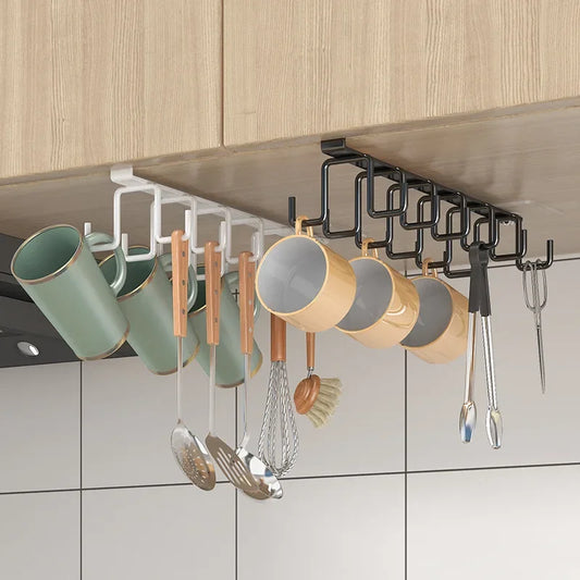 Double Row Multifunctional  Hook Rack For Cabinets