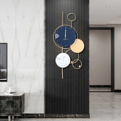 Metal Gold Chic Silent Non-Ticking Wall Clock