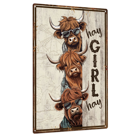 1 pc Yak Metal Tin Sign