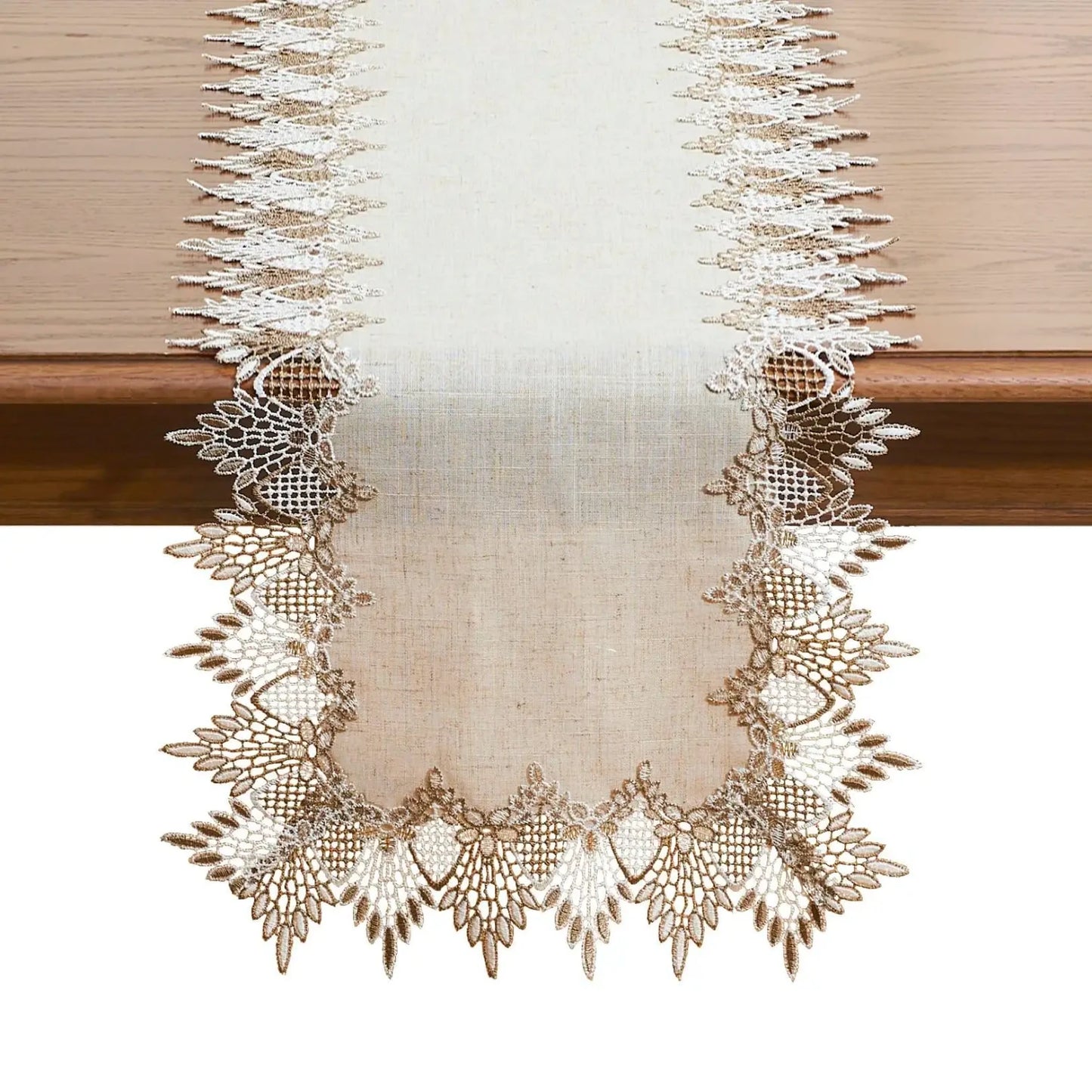 Elegant Natural Linen Table Runner