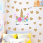 Cartoon Unicorn Horse Star Heart Wall Stickers