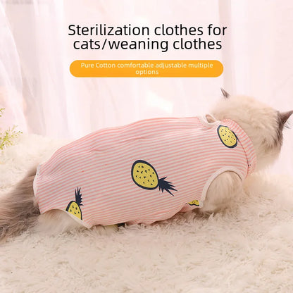 Cat Puppy Sterilization Anti-Lick Adjustable Body-Fit Surgical Clothes