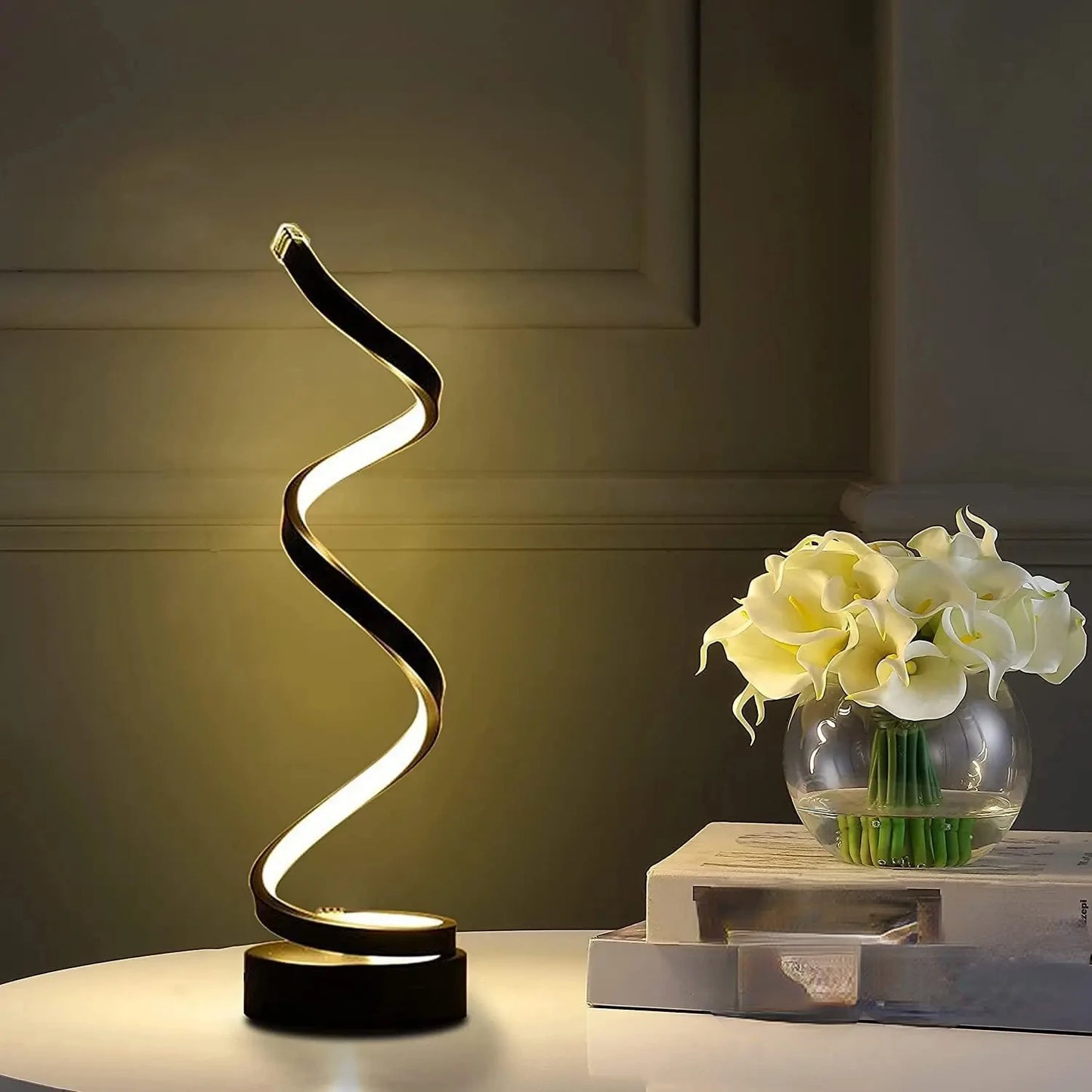 Modern and Elegant LED Spiral Table Lamp