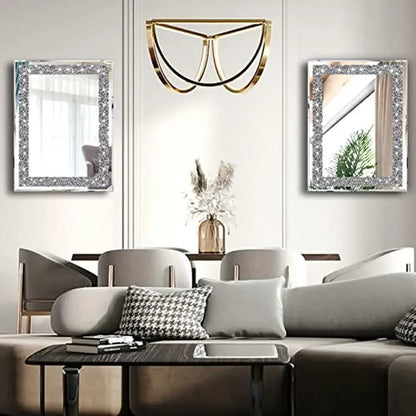 Crystal Decor Wall Mirrors Set