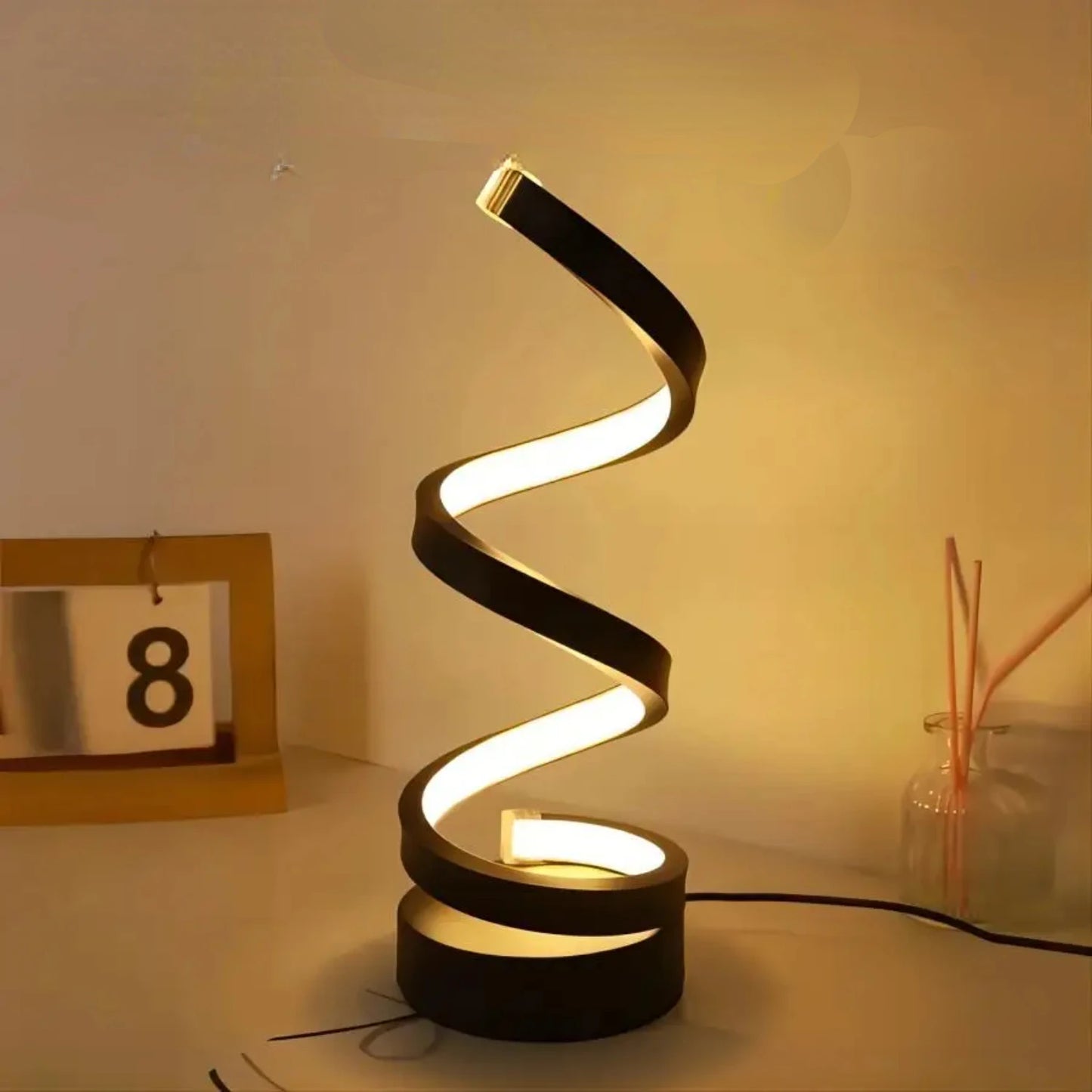 Modern and Elegant LED Spiral Table Lamp