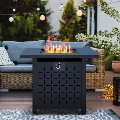 Gas Fire Pit, 50,000 BTU Steel Propane Table