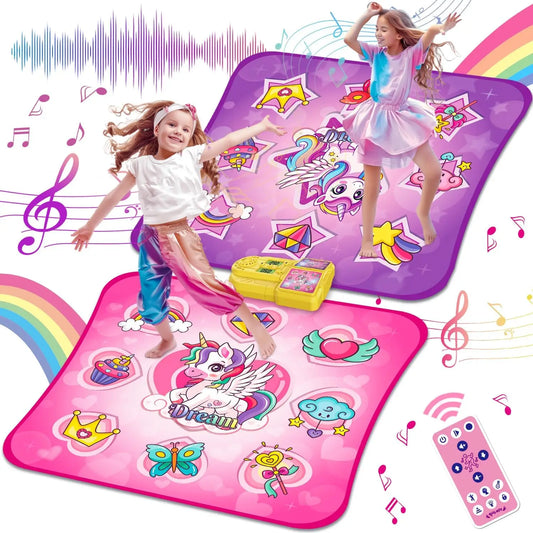 Unicorn Dance Music Play Mat x2