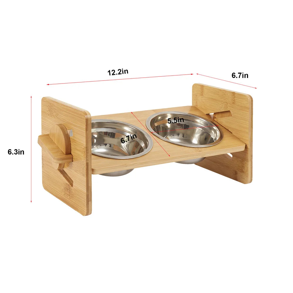 Pets Elevated Bowl Stand, Adjustable Heights