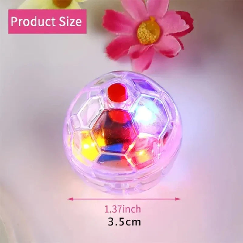 3Pcs Interactive Flashing Cat Ball Toy