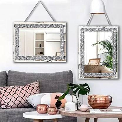 Crystal Decor Wall Mirrors Set