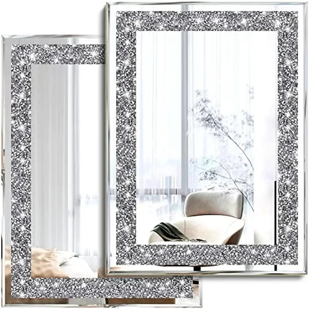 Crystal Decor Wall Mirrors Set