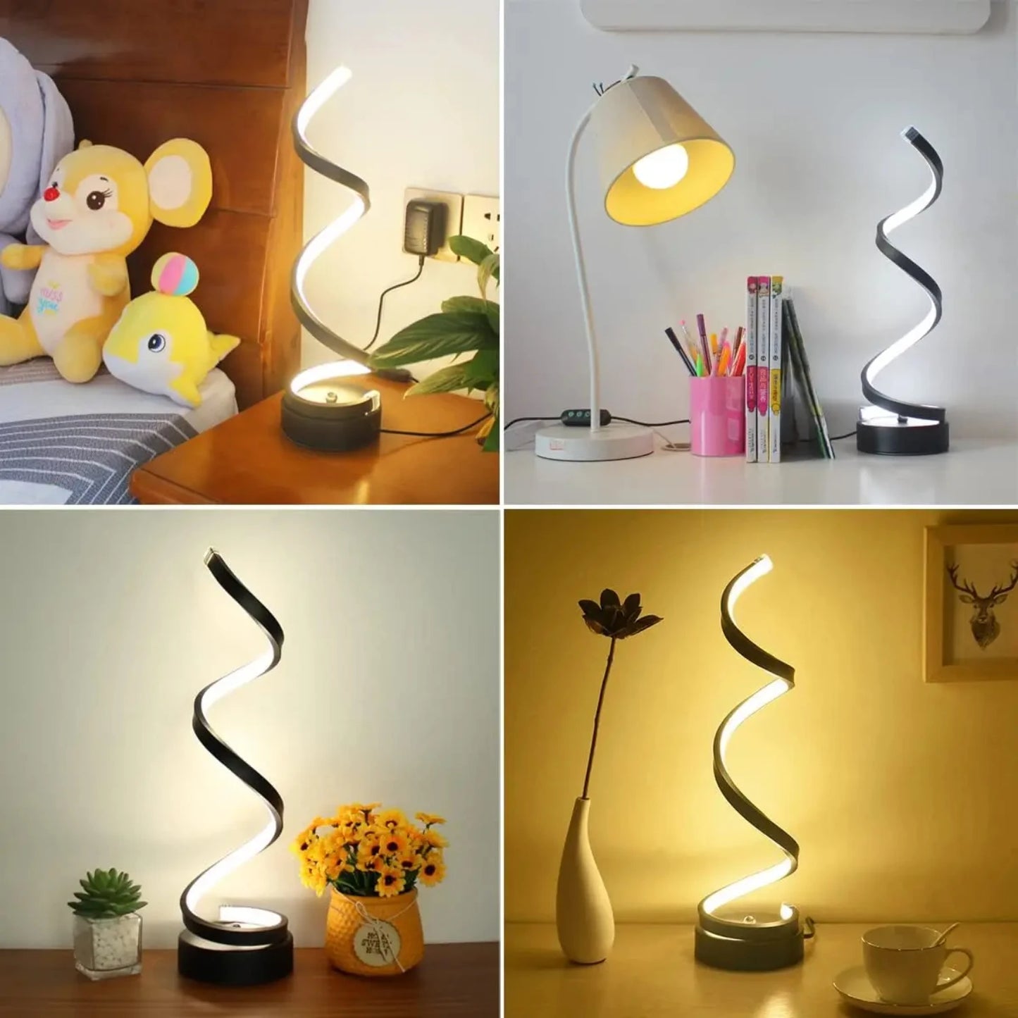 Modern and Elegant LED Spiral Table Lamp