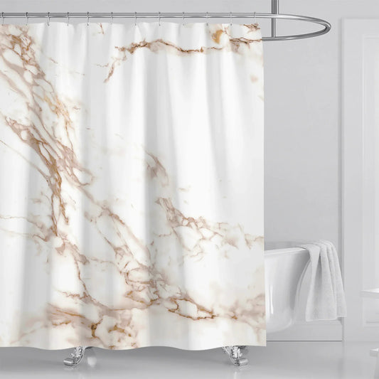 Marble Abstract Modern Fabric Shower Curtain