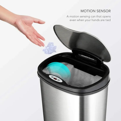 Automatic Touchless Infrared Motion Sensor Trash Can Combo Set