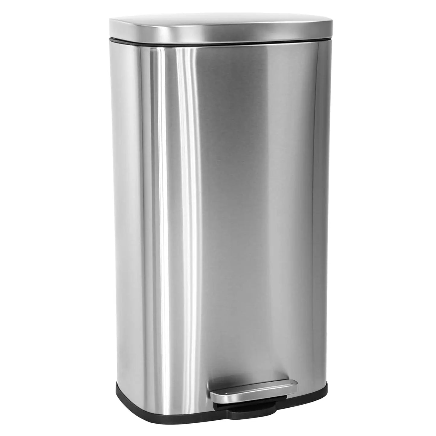 Fingerprint Proof SS Garbage Can with Removable Inner Bucket