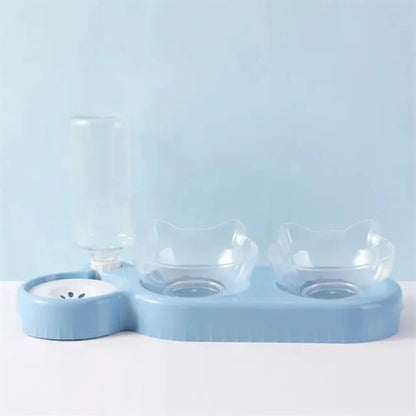 Cat Bowl Automatic Feeder Water Dispenser