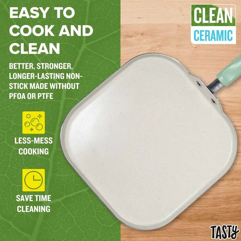 12" Premium Ceramic Non-Stick Griddle Pan