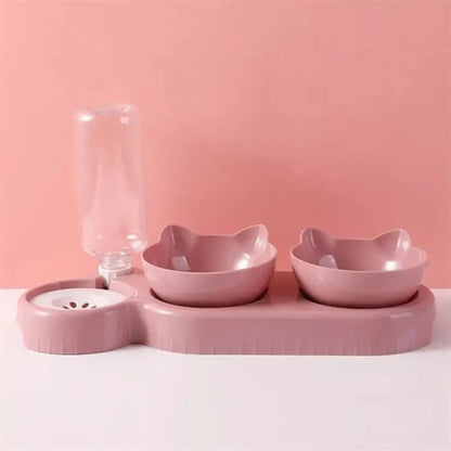 Cat Bowl Automatic Feeder Water Dispenser