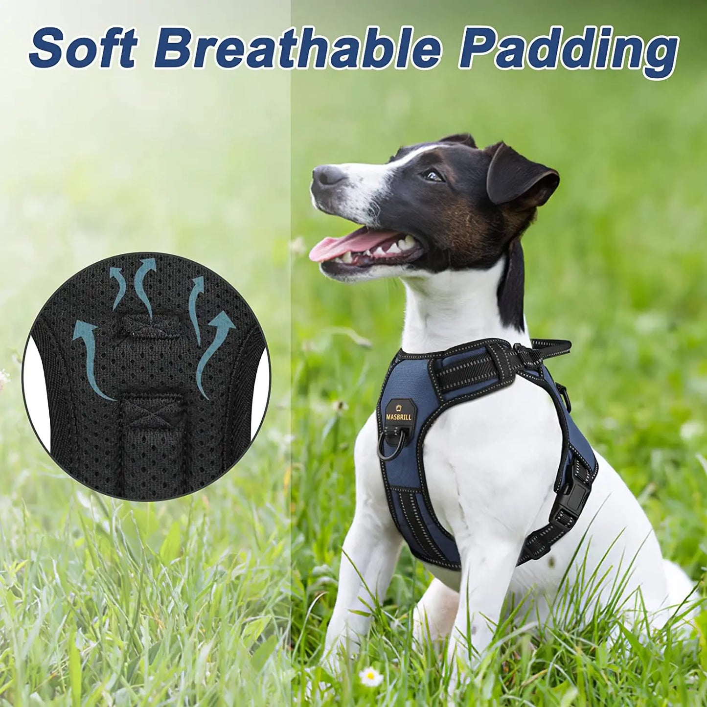 Adjustable Reflective Dog Harness