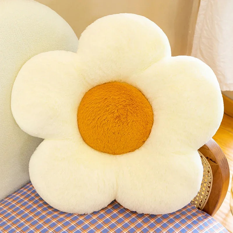 Plush Stuffed Daisy Flower Pillow