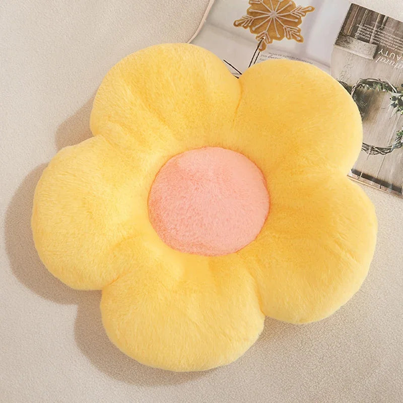 Plush Stuffed Daisy Flower Pillow