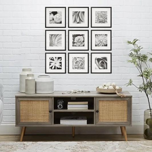 Black Square Wall Art Gallery Frame Set