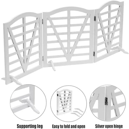 Freestanding Decorative Foldable Pet Barrier