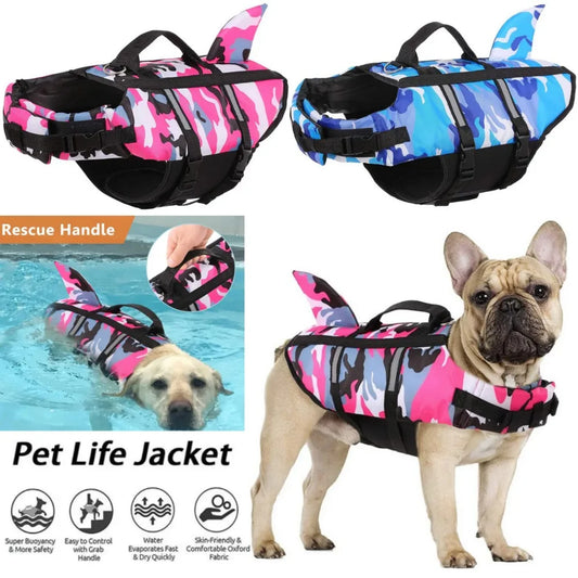 Camouflage Life Jacket Harness For Dogs  XS to XXL