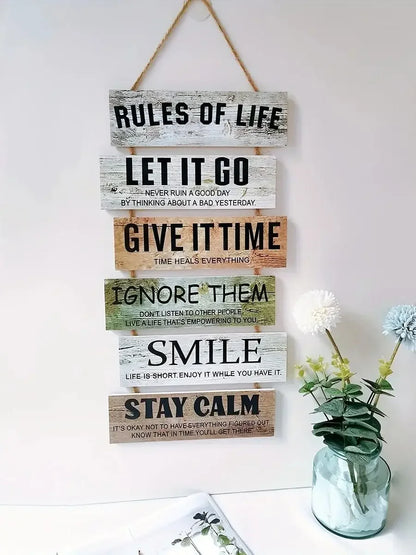 Variety of Rustic Wooden Inspirational Wall Decor