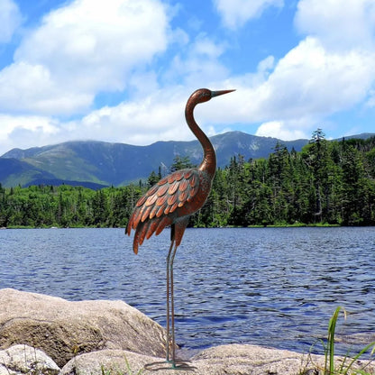 Outdoor Crane Sculpture