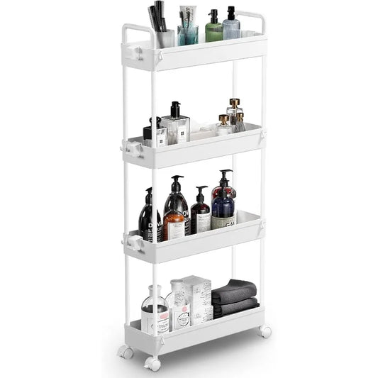 Slim Storage Cart, 4 Tier Organizer