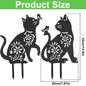 2PCS/Set Cat Dog Silhouette Stakes