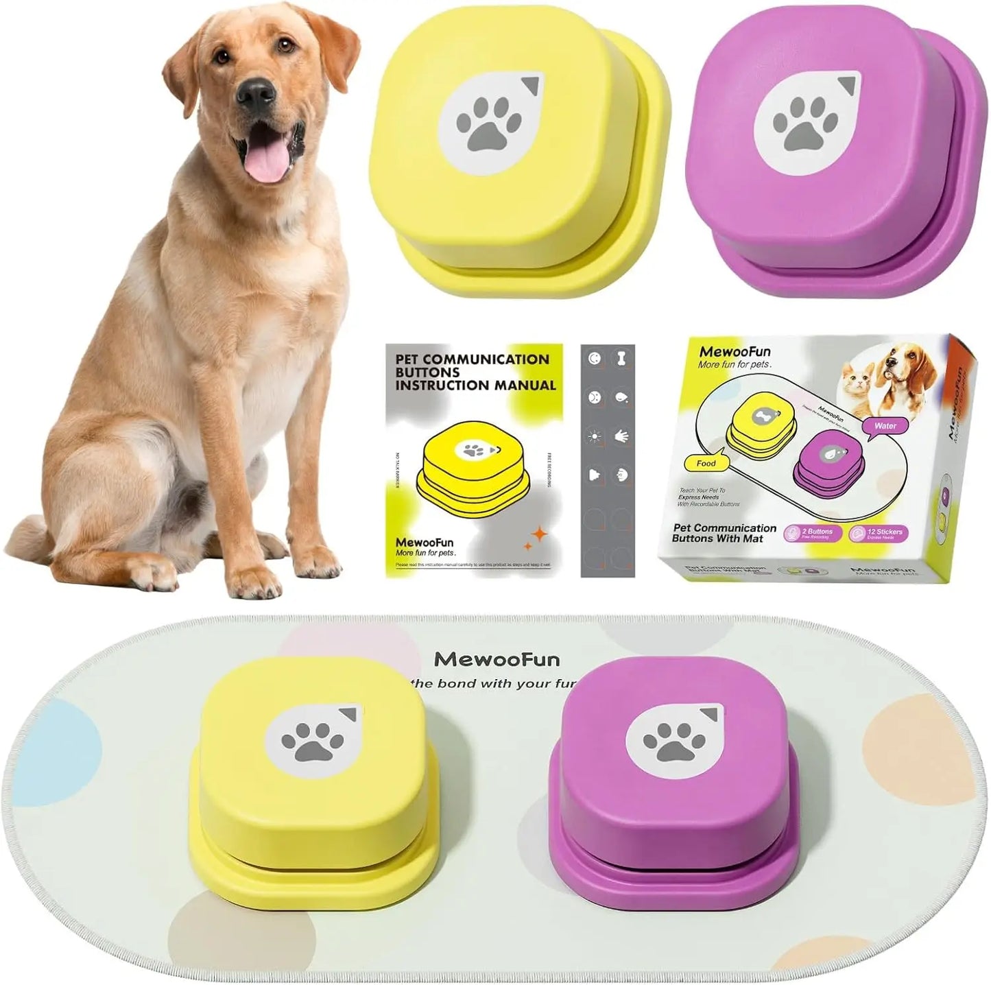 Dog and Cat Buttons for Communication Training